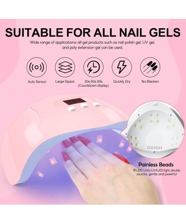 COSCELIA Gel Nail Kit | 36W Nail Lamp | 12 Colours Gel Nail Polish Set | All Seasons Starter Set | DIY at Home | Gift for Women - Buy Online on GoSupps.com