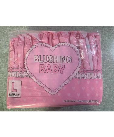LittleForBig Adult Printed Diapers - Blushing Baby 10 Pack (Large 36-46) - Stylish & Comfortable Options for Adults - Buy Online on GoSupps.com