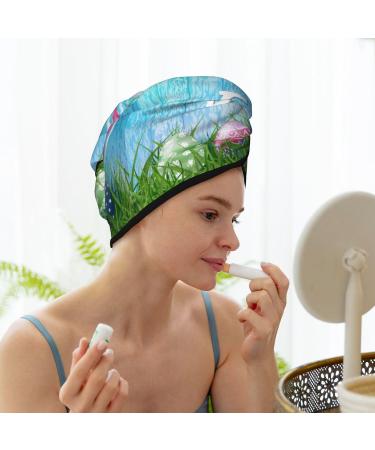 Quick-Dry Hair Towel Wrap - Easter Special | Hair Towel Turban & Button Design for Effortless Drying - Buy Online on GoSupps.com
