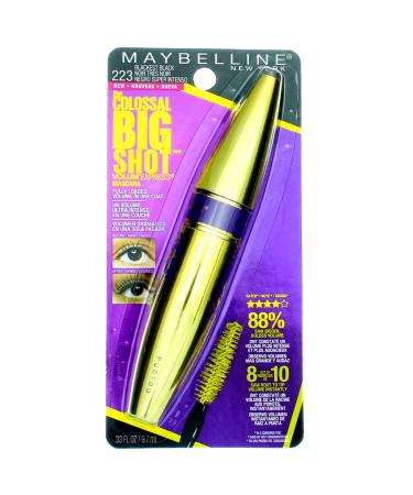 Maybelline Volum' Express Colossal Big Shot Washable Mascara 223 Blackest Black (2 Pack) - Buy Online on GoSupps.com