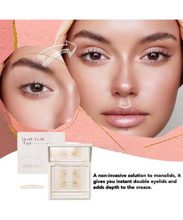 Glue- Invisible Double Eyelid Sticker | Sweatproof Invisible Eyelid Lift Strips | Waterproof Double Eyelid Tape With Glue- Invisible And Sweatproof Design For Sagging Drooping Littryee S Crescent (110 Stickers) - Buy Online on GoSupps.com