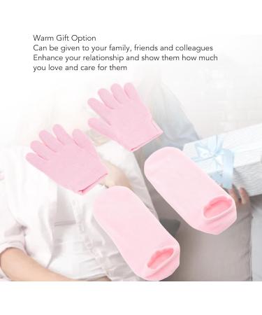 Gel Gloves Socks Set Moisturizing Soft Essential Oil Gloves Socks for Women Men Dry Cracked Feet Hands with Full Coverage (Pink) YUYTEkz6oy1m98f-12 - Buy Online on GoSupps.com