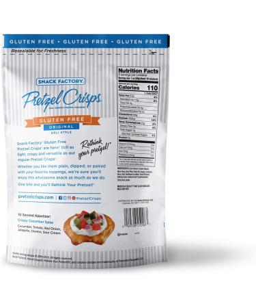  Snyder's of Hanover Snyder's Snack Factory Gluten Free Pretzel Chips Original Style 141g (Pack of 4) - Buy Online on GoSupps.com