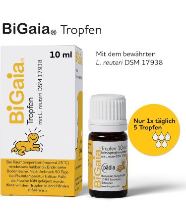 Bigaia Drops 10ml | L. Reuteri for Infant Gut Health | Safe for Babies from Birth - Buy Online on GoSupps.com