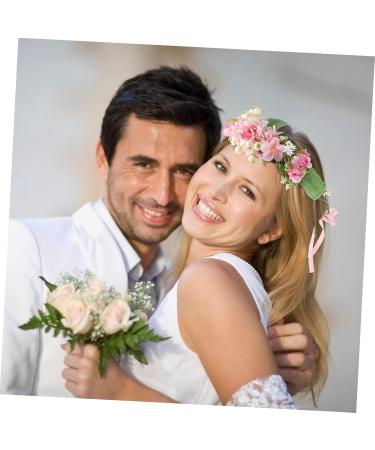 FOYTOKI Bridal Flower Headband Flower Crown for Flower Crown Hairband Bride Flower Crown Flower Crown for Women Flower Crown Garland Floral Crown Bridal Flower Crown - Buy Online on GoSupps.com