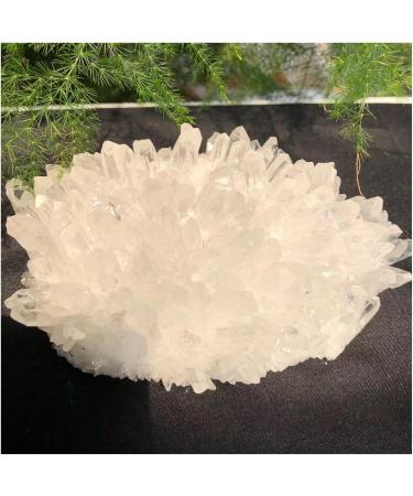 Crystal Cluster Natural White Crystal Clear Cluster Original Stone Quartz Specimen Rock Raw Gemstones Decor Full of Texture (Size : 800-900g) - Buy Online on GoSupps.com