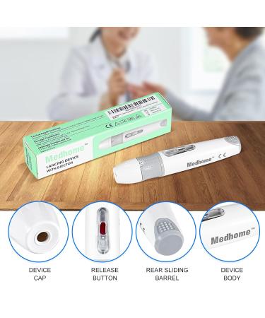 Buy Lancing Device for Diabetes Testing | 12 Depth Settings Pain-Free Push Button Ejector | International Shipping - Buy Online on GoSupps.com