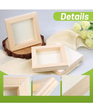 6 Pack Unfinished 6x6 Inch Square Wood Panels for DIY Arts & Crafts Projects - Buy Online on GoSupps.com
