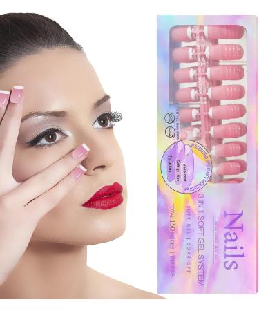 White French Tip Press on Nails Glossy Aesthetic French Nails Reusable and Detachable | False Nails Accessories for Dating Gathering Wedding Home Traveling Puchen 04 - Buy Online on GoSupps.com