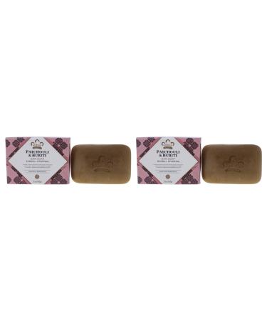 Nubian Heritage Patchouli & Buriti Soap. 5 Ounce Bar 2-Pack