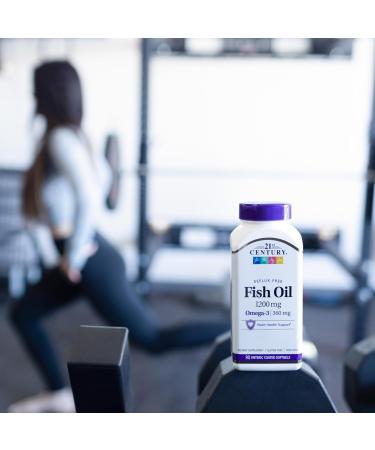 21st Century Fish Oil 1200 mg Enteric Coated Softgels, 90 Count Unflavored 90 Count (Pack of 1) - Buy Online on GoSupps.com