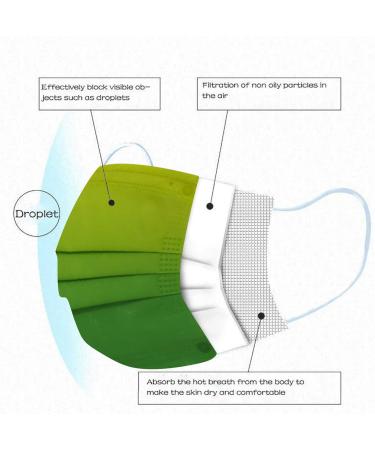 Buy Deaamygline 50-Piece Colorful 3-Layer Mouth Protection - Breathable Non-Woven Mask for Adults | Multifunctional Scarf Bandana for Men & Women - International Shipping Available - Buy Online on GoSupps.com