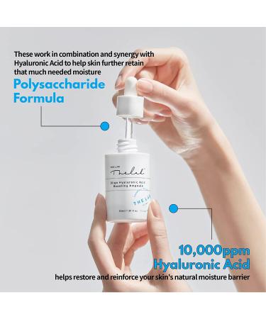 Blanc Doux Oligo Hyaluronic Acid Serum 1.01 Fl Oz - Vegan Ultra-Hydrating Face Moisturizer for Dry, Sensitive, Acne-Prone Skin - Anti-Wrinkle, Age-Defying Daily Essence Ampoule - Buy Online on GoSupps.com