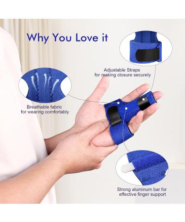 Finger Brace for Arthritis & Tendon Injury - Trigger Finger Splint for Mallet Finger - Stabilizer Support for Pain Relief - Buy Online on GoSupps.com