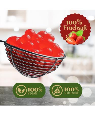 Ultimate Strawberry Bubble Tea Pearls - 490g Popping Boba | 100% Vegan & Gluten-Free | Delicious Fruit Beads for Bubble Tea - Buy Online on GoSupps.com