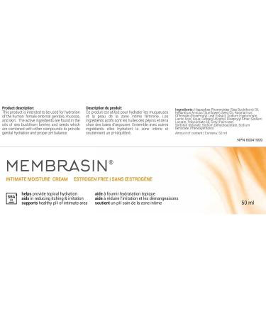 Membrasin 60 Day Supply - Vaginal Dryness Relief Vitality Pearls & Vulva Care Cream for Menopause Moisture - Buy Online on GoSupps.com