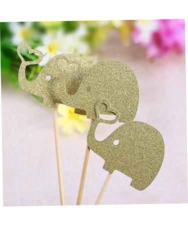 ERINGOGO 3pcs Stick Fruit Topper Heart Wedding Fruit Cake Glitter Elephant Toppers Fruitcakes Love Cupcake Topper Picks Food Cocktail Picks Glitter Cupcake Toppers Pearlescent Toothpick - Buy Online on GoSupps.com