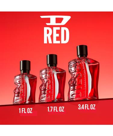 Diesel D RED Eau de Parfum for Men Fougere & Aromatic with Notes of Red Grapefruit Lavender & Sandalwood 1 Fl Oz (Pack of 1) - Buy Online on GoSupps.com