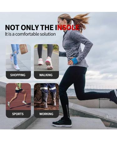 Plantar Fasciitis Insoles - Heavy Duty Orthotics for Pain Relief & Support | High Arch Flat Feet Shock Absorbent | XS (Men 4.5-6.5/Women 5.5-7.5) - Shop Internationally - Buy Online on GoSupps.com