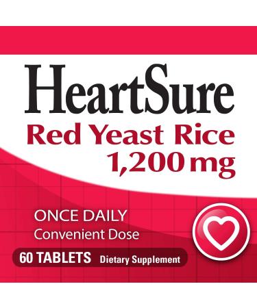 Nature's Way HeartSure Red Yeast Rice 60 Tablets - Cholesterol Support Supplement - Buy Online on GoSupps.com