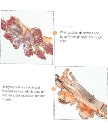 rhinestone hair clip boho hair barrettes ponytail holders barrettes gem hair barrettes spring clip barrettes automatic hair clips french hair barrettes bride vintage jewelry Metal 6.5x2.8x2cm As Shown - Buy Online on GoSupps.com