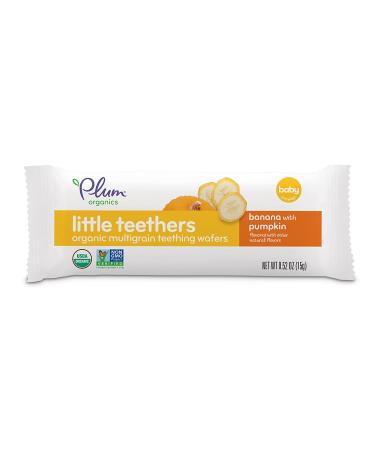 Plum Organics Little Teethers Banana & Pumpkin Teething Wafers - 3 Oz, 6 Count (Pack of 6) - Buy Online on GoSupps.com