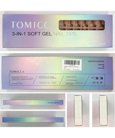 TOMICCA Extra Short Oval Nail Tips 180PCS Soft Gel Nails - Matte Full Coverage 15 Sizes - Nude Press On Tips for Nail Art Extensions - Buy Online on GoSupps.com