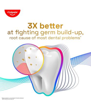 Colgate Total 300gm (2 x 150gm) Advanced Health Anti-Germ Toothpaste Tooth Paste with 12-Hour Anti-Germ Protection Whole Mouth Health (Combo Pack Offer)(5.2 Ounce) - Buy Online on GoSupps.com