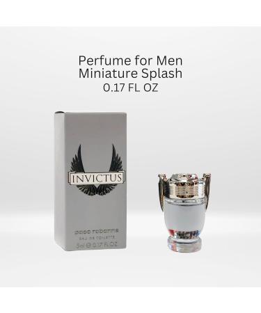 Paco Rabanne Invictus Eau de Toilette for Men 0.17 Fl Oz Mini/Splash 0.17 Fl Oz (Pack of 1) - Buy Online on GoSupps.com