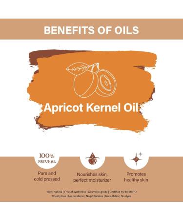 Pifito Apricot Kernel Oil (16 oz) for Soap Making Premium 100% Pure and Natural Carrier Oil for Essential Oils Skin Care Hair and Body Oil Moisturizing Massage Oil - Buy Online on GoSupps.com