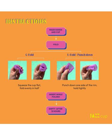 JAZZ Cup Soft Menstrual Cup - Reusable 12-Hour Protection Medical-Grade Silicone with Travel Pouch - Eco-Friendly Alternative to Tampons & Pads (Large - Buy Online on GoSupps.com