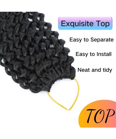 Passion Twist Hair 12 Inch Water Wave Crochet for Black Women - 8 Packs Short Butterfly Locs Bob Spring Twist Extensions - Synthetic Curly Braiding Hair 1B Natural - Buy Online on GoSupps.com
