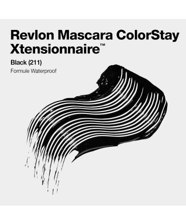 Revlon ColorStay Xtensionnaire Length Mascara 2-in-1 Serum and Mascara Ultra-light fibers for 2x longer lashes Infused with provitamin B5 Non-smudging 211 Black Waterproof - Buy Online on GoSupps.com