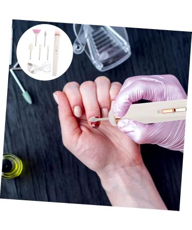 FRCOLOR 5 Sets Nail Polisher Plastic White Nail Grinder Manicure - Buy Online on GoSupps.com