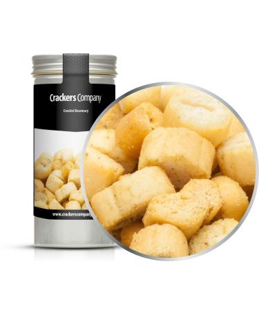 x 35g rosemary croutons bread cubes vegetarian vegan and lactose-free for salad soup snacks 5 x 35g in ALU tin (175g)