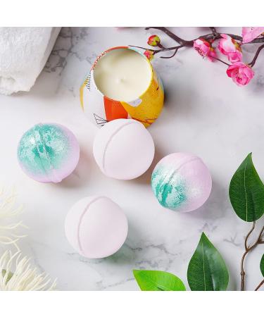 Organic Handmade Bath Bombs Set with Essential Oils and Shea Butter - Natural Moisturizing for Dry Skin - Perfect Birthday Gifts for Women and Girls - Buy Online on GoSupps.com