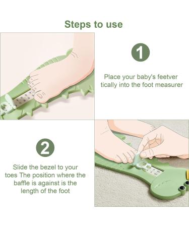 Foot Meter Shoe Size Measuring Tool for Kids - Accurate Double Scale Sizing Device - Buy Online on GoSupps.com