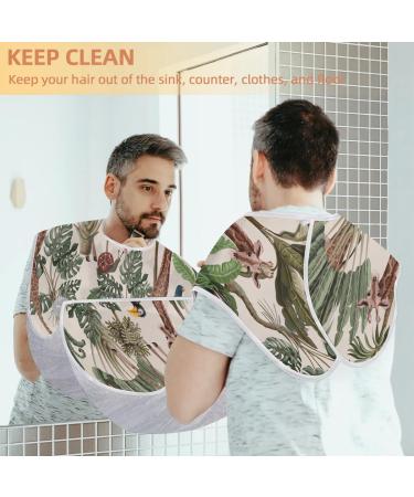 Giraffe Toucan Beard Bib Apron | Waterproof Hair Catcher for Men | Ideal Grooming Gift with Suction Cups - Buy Online on GoSupps.com