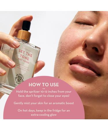 Hydrating Face Toner Spray - Set The Tone by The Organic Skin Co. | Rosewater & Aloe Vera Mist for All Skin Types | Toner for Men & Women - Buy Online on GoSupps.com