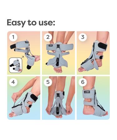 ZenToes Plantar Fasciitis Relief Night Splint Brace - Support Boot for Heel Pain Treatment for Men & Women | International Shipping Available - Buy Online on GoSupps.com