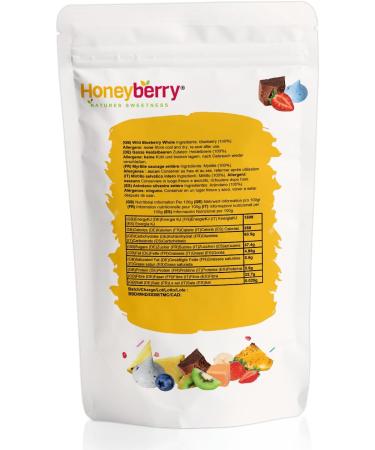 Honeyberry Solutions LTD Freeze Dried Wild Blueberries 250g Freeze Dried Blueberries Dried and Freeze Dried Fruit Freeze Dried Wild Blueberries for Baking Cake Decorating Smoothies Muesli and Desserts - Buy Online on GoSupps.com