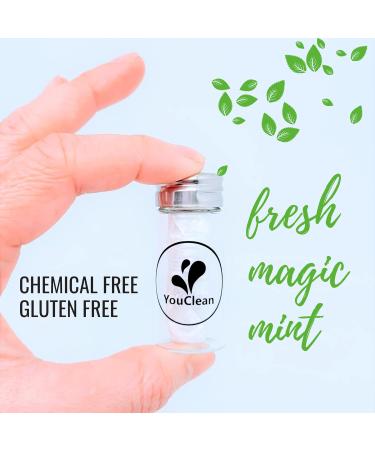 Natural Peppermint Essential Oil Infused Vegan Dental Floss | Eco-Friendly Plant-Based Wax | 38 Yards in Refillable Glass Jar - Buy Online on GoSupps.com