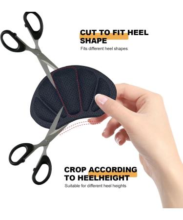 TSHAOUN 6 Pairs Heel Cushion Pads - Self-Adhesive Protectors for Shoes, Foot Cushions to Prevent Rubbing and Blisters - Black Grey - Buy Online on GoSupps.com