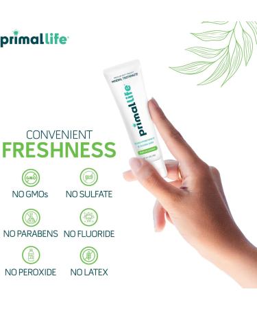 Primal Life Organics Dirty Mouth Mineral Toothpaste - Nano-Hydroxyapatite Colloidal Silver Charcoal - Organic Whitening (Spearmint 4 Oz) | Shop Internationally - Buy Online on GoSupps.com