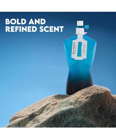 Blue For Men Ultra Sensual Woody Fragrance for Men | Long Lasting Cologne Aromatic Scent Eau de Parfum Natural Spray - Great Holiday Gift 3.4 Fl Oz/100 Ml - Buy Online on GoSupps.com