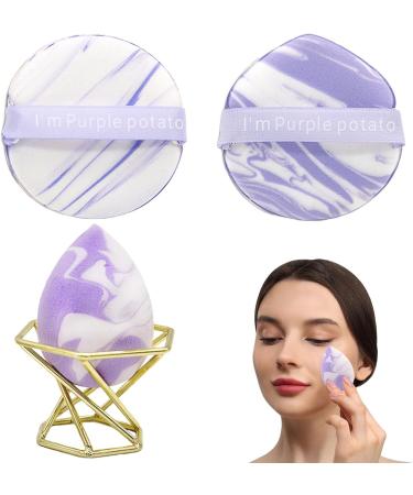 Sponge Powder Puff - Makeup Beauty Sponge Holder Face Puff | Soft Powder Puff for Dry and Wet Use Multi-purpose Makeup Puff Beauty Blenders Set for Powder Concealer Isolation - Buy Online on GoSupps.com