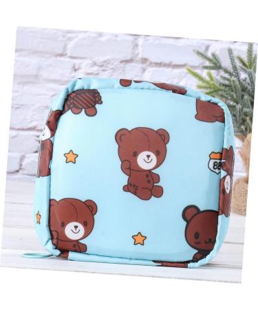 Amosfun 3-Pc Cotton Coin Wallet for Women | Outdoor Organizer for Bandages & Toiletries | Cute Brown Bear Design - Buy Online on GoSupps.com