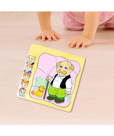Luwecf Montessori Human Being Life Cycle Jigsaw Puzzle Preschool Learning for Toddler Gifts Men - Buy Online on GoSupps.com