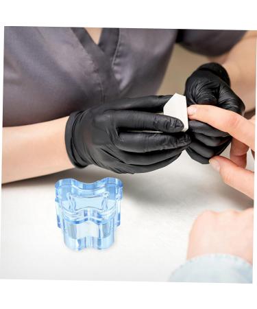 minkissy Glass Acrylic Nail Supplies Nail Dish for Acrylic Nails Nail Art Dish Cup Multi-function Manicure Cup Nail Dish Bowl with Lids Acrylic Nail Tools Nail Art Cup Major Accessories 7x5.6cm Blue - Buy Online on GoSupps.com