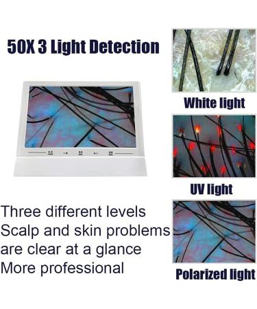 Skin Hair Scalp Detector 11 Inch HD LCD Multifunctional Hair Follicle Skin Analyser Machine Skin Health Detection Machine Hair Follicle Facial Skin Oil Moisture Tester - Buy Online on GoSupps.com